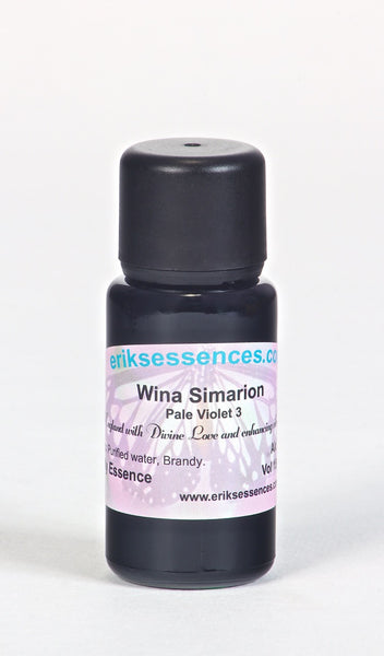 BE 23. Wina Simarion - Pale Violet 3 Butterfly Essence. 15ml